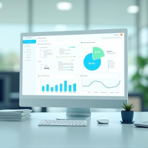 Analytics dashboard showing reductions in office paper usage